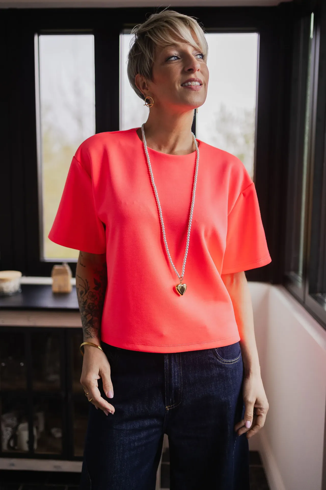 Tee Suzanne (rose fluo)