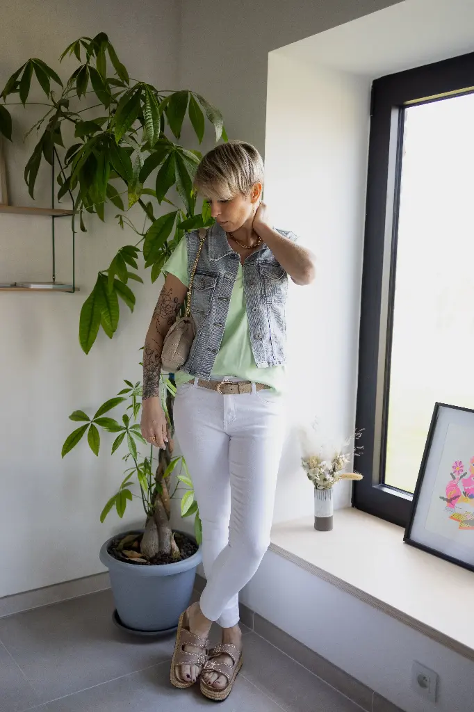 Jeans Bianca blanc  (36)