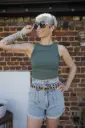 Crop Top Lola (vert d'eau) 