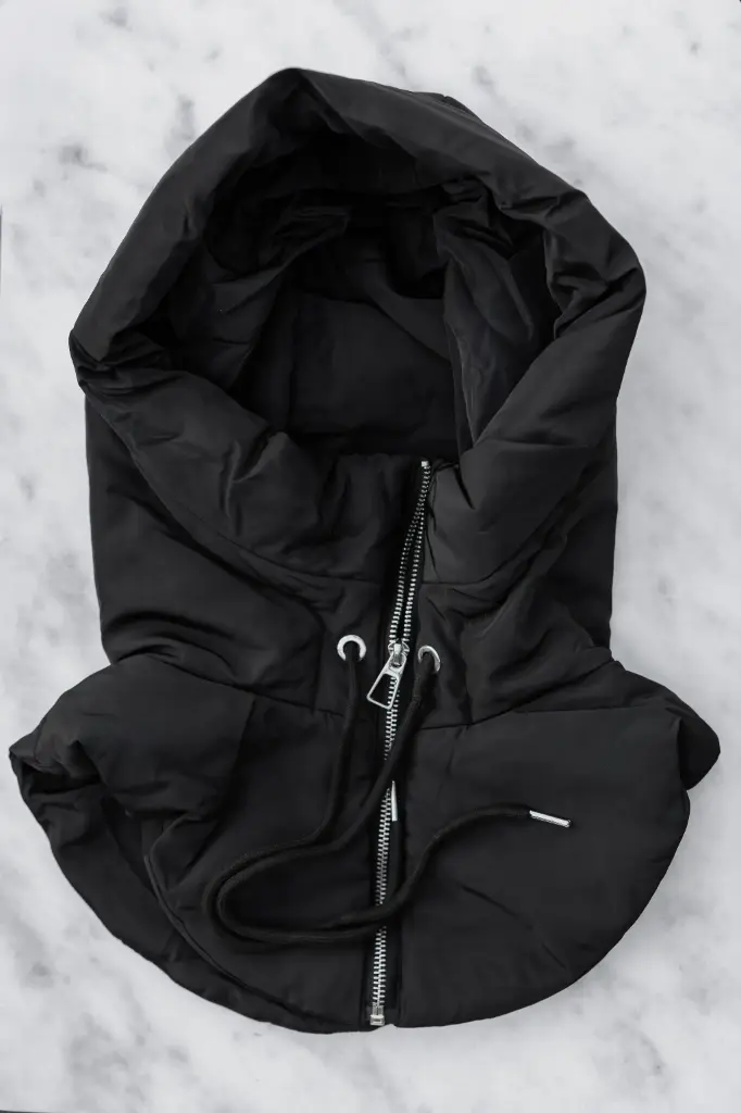 Col capuche Mina (Noir)