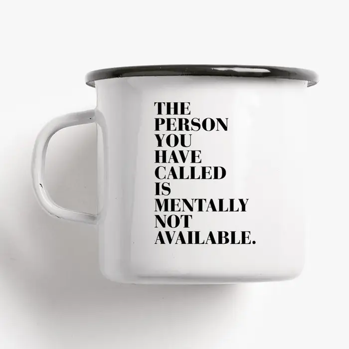 Tasse en émail/ Not available