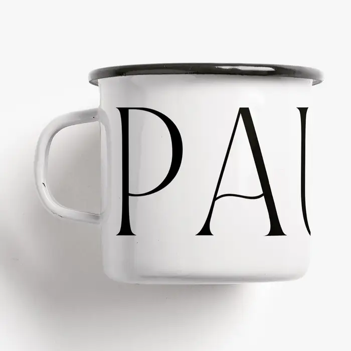  Tasse en émail/Pause