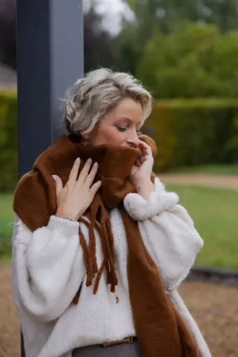 Echarpe Agnes marron