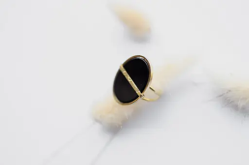 [bague onyx mile mila] Bague Orta onyx